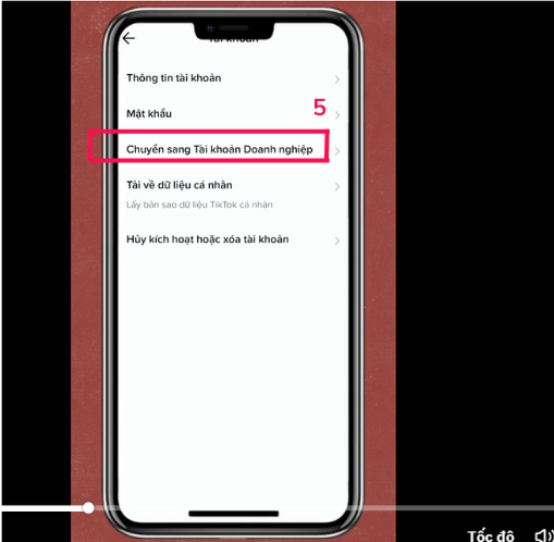 Nâng cấp tài khoản Tiktok bước5