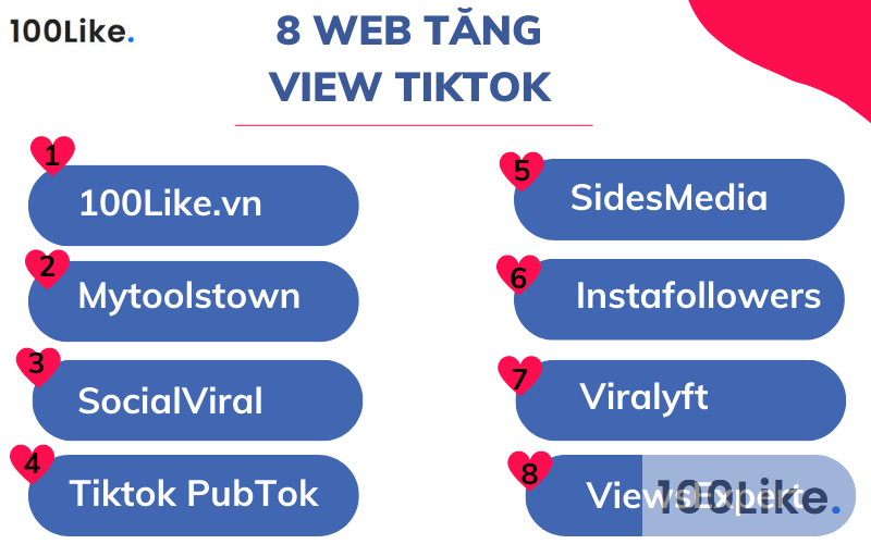 8 Web, Link tăng View Tiktok hiệu quả