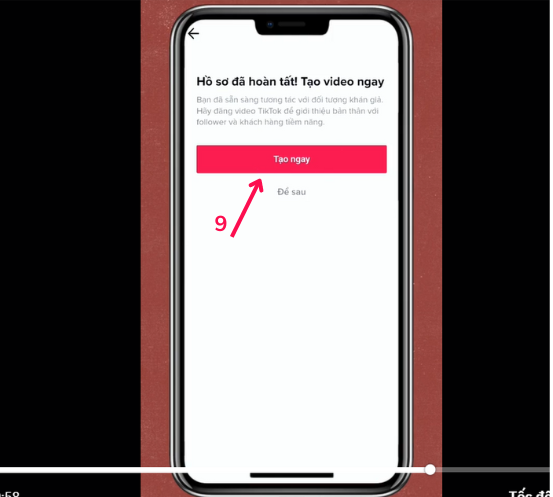 Nâng cấp tài khoản Tiktok bước 9