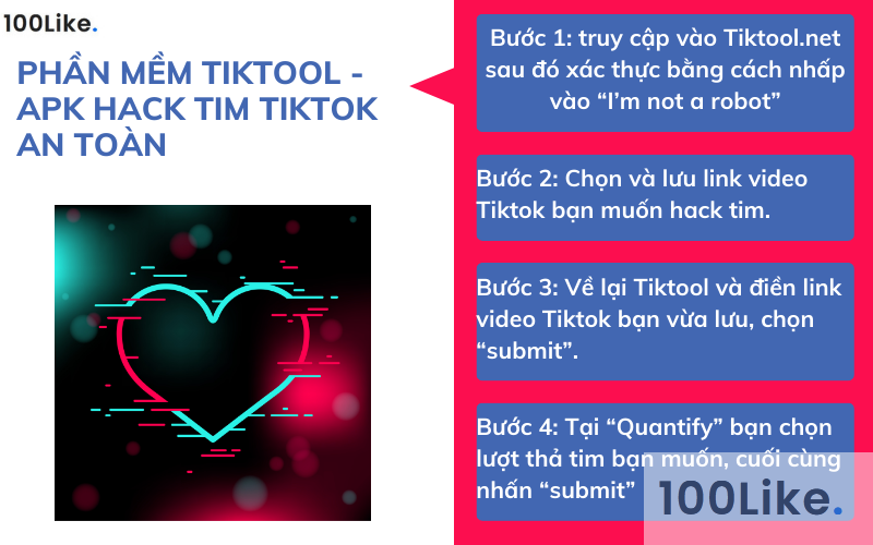 Phần mềm Tiktool - apk hack tim tiktok an toàn