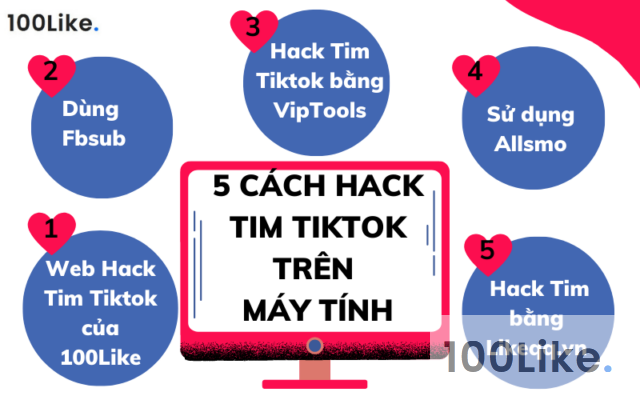 5 cách Hack Tim Tiktok trên máy tính