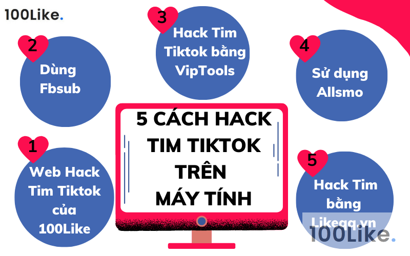 5 cách Hack Tim Tiktok trên máy tính