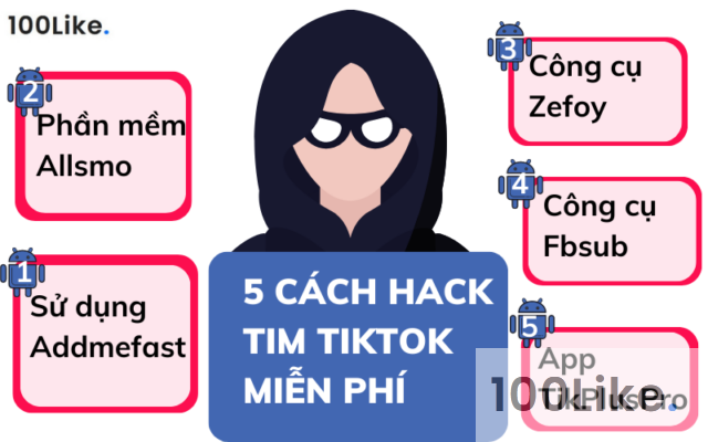 5 cách Hack Tim Tiktok miễn phí