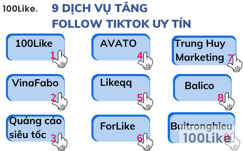 9 dịch vụ tăng Follow TikTok uy tín