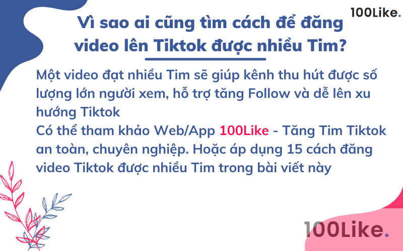 Vì sao ai cũng tìm cách để đăng video lên Tiktok được nhiều Tim?