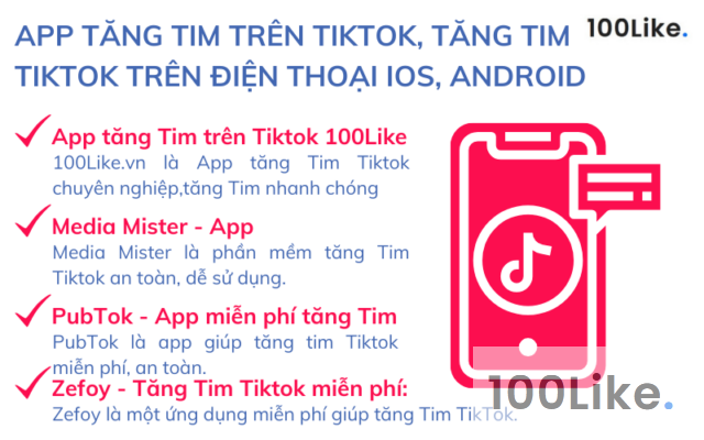 Tăng tim trên Tiktok: 10 cách tăng tim cho video của bạn! - 100Like