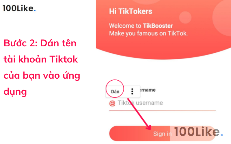 Bước 2: Tik Booster - ứng dụng Android Hack Like Tiktok hiệu quả