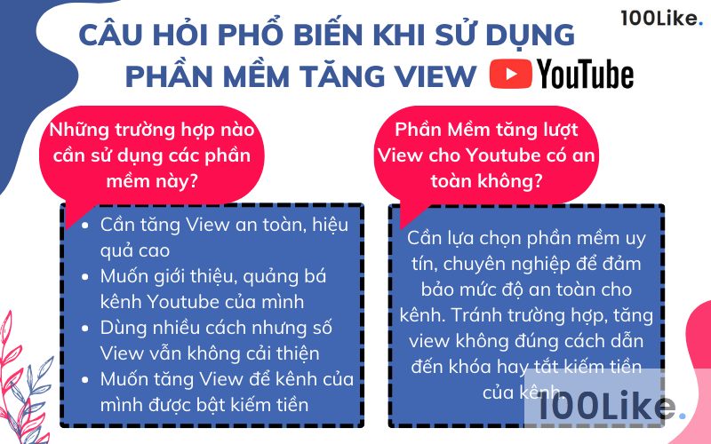 Các câu hỏi thường gặp khi sử dụng phần mềm tăng lượt View cho Youtube
