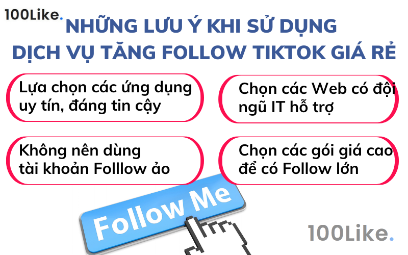 Những lưu ý quan trọng khi sử dụng dịch vụ tăng Follow Tiktok giá rẻ
