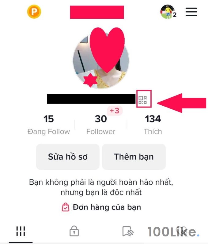 Cách quét mã QR TikTok tìm kiếm tài khoản