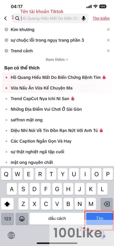 Cách tìm và Follow Tiktok của một tài khoản khác