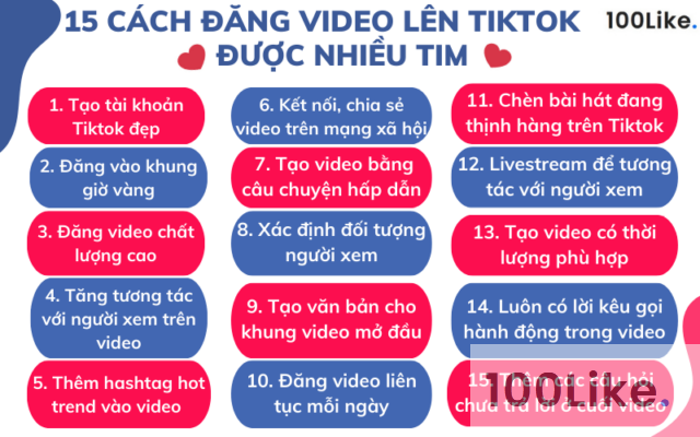 15 cách đăng video lên Tiktok được nhiều Tim mà bạn nên lưu lại ngay