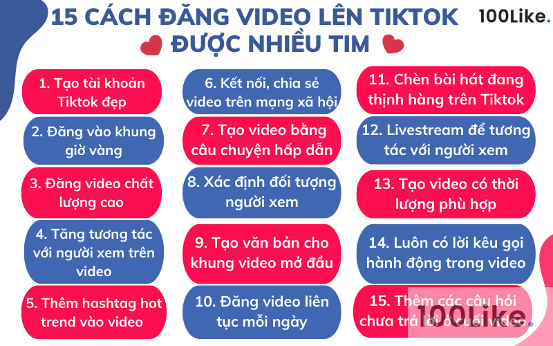 5 cách đăng video lên Tiktok được nhiều Tim mà bạn nên lưu lại ngay