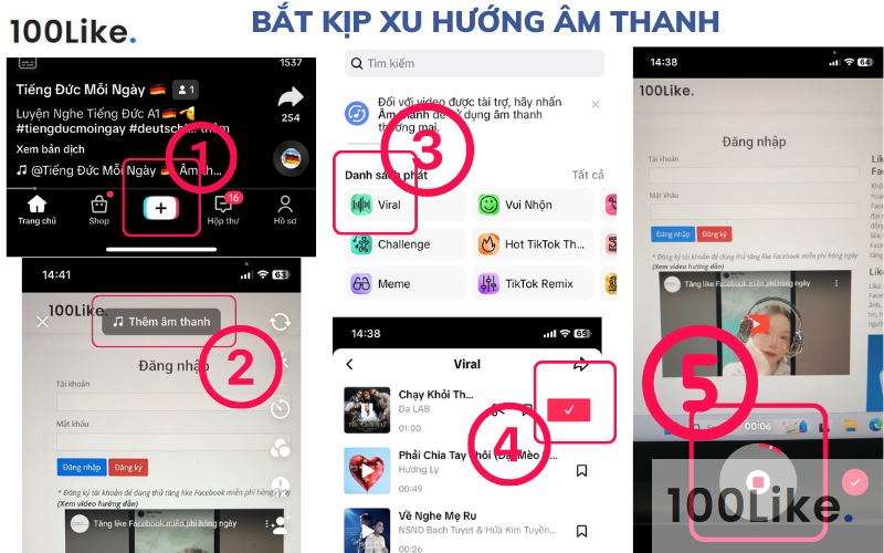 Bắt kịp xu hướng âm thanh trên Tiktok