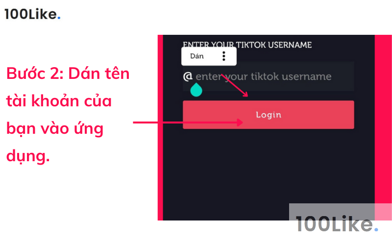 Bước 2: Tikfans - phần mềm Hack Like Tiktok Android, Hack Like Tiktok IOS hiệu quả 