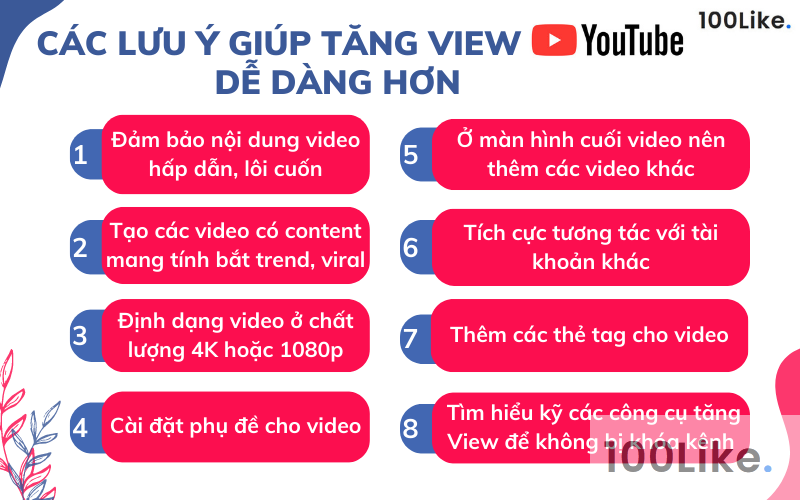 Các lưu ý giúp tăng View Youtube dễ dàng hơn