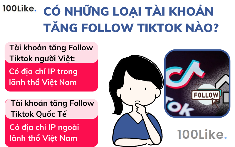 Có những loại tài khoản tăng Follow Tiktok nào?