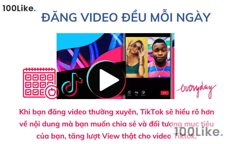 Đăng video đều mỗi ngày