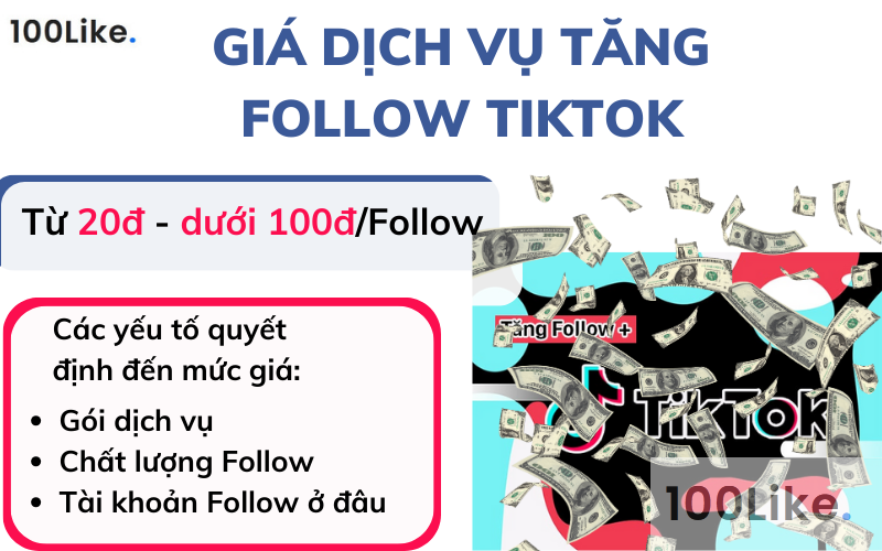 Giá dịch vụ tăng Follow Tiktok