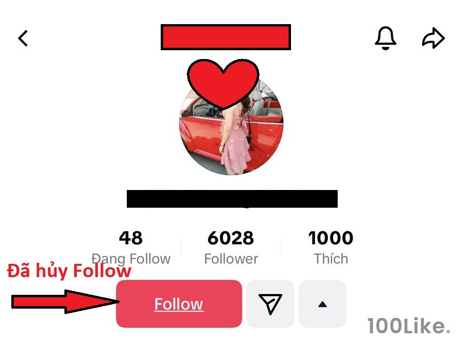 Hướng Dẫn 3 Cách Bỏ Follow Trên Tiktok - 100Like