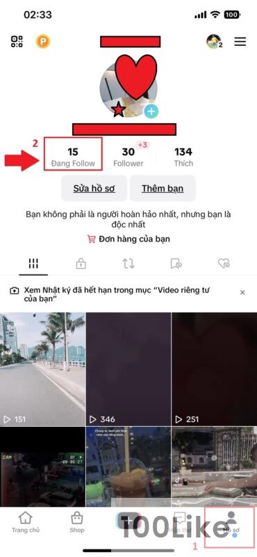 Hủy bỏ Follow trên Tiktok hàng loạt