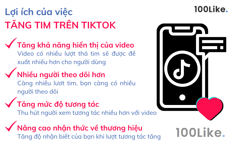 Lợi ích của việc tăng tim trên Tiktok