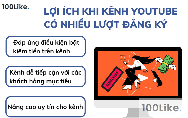 Lợi ích khi kênh Youtube có nhiều lượt đăng ký