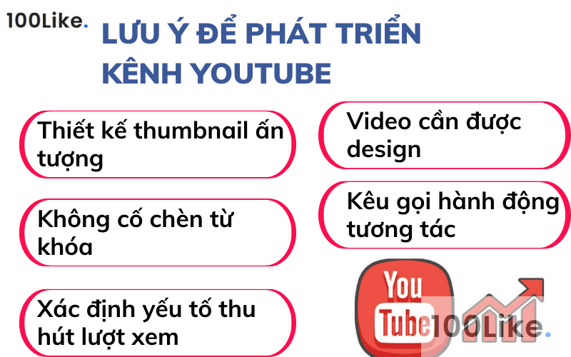 Lưu ý để phát triển kênh Youtube