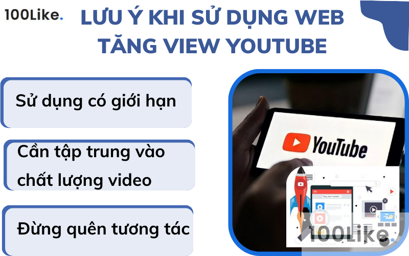 Lưu ý khi sử dụng Web tăng View Youtube