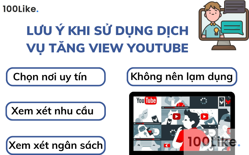 Lưu ý khi sử dụng dịch vụ tăng View Youtube