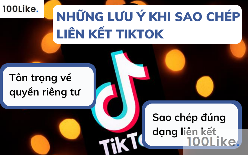 Những lưu ý khi sao chép liên kết Tiktok tăng Follow