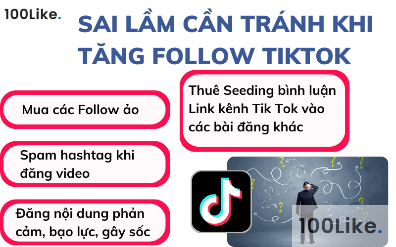 Sai lầm cần tránh khi tăng  Follow Tiktok