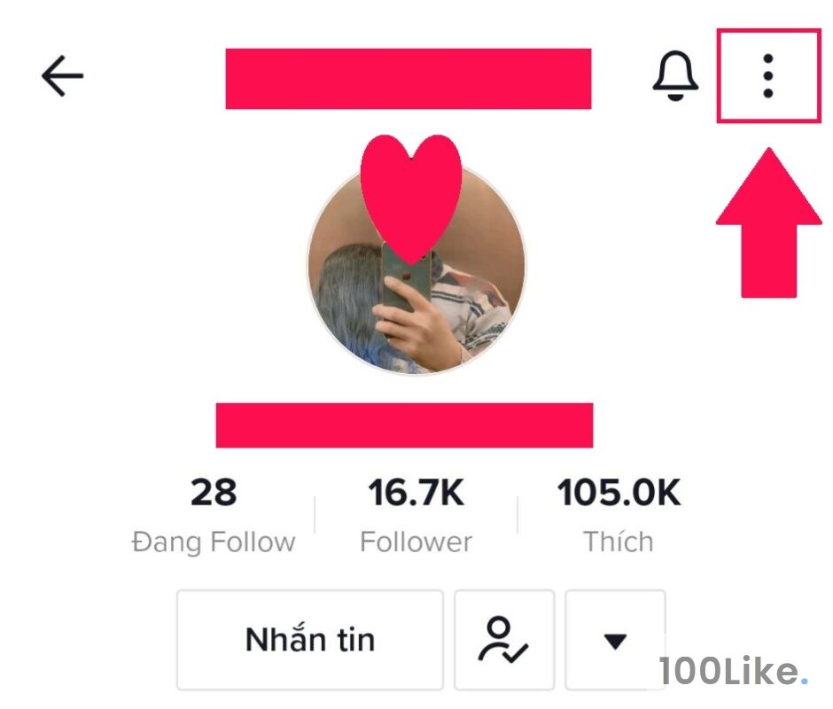 Sao chép liên kết Tiktok tăng Follow giúp người khác bằng điện thoại
