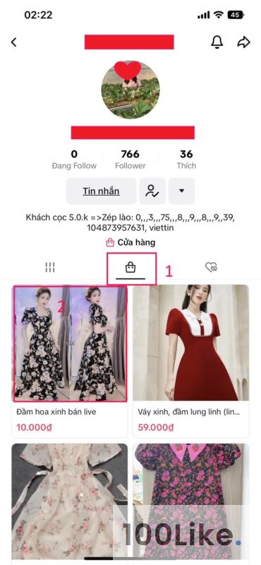 Sao chép liên kết sản phẩm Tiktok Shop