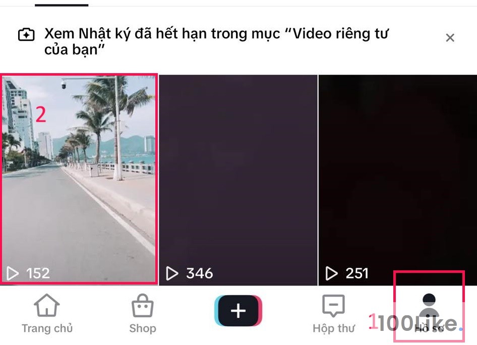 Sao chép để gửi Link video Tiktok của bạn bằng điện thoại