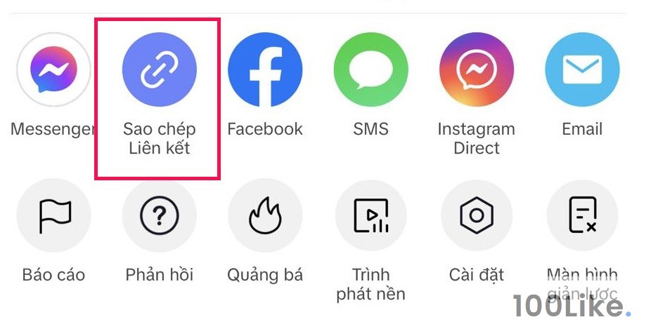Sao chép liên kết Livestream