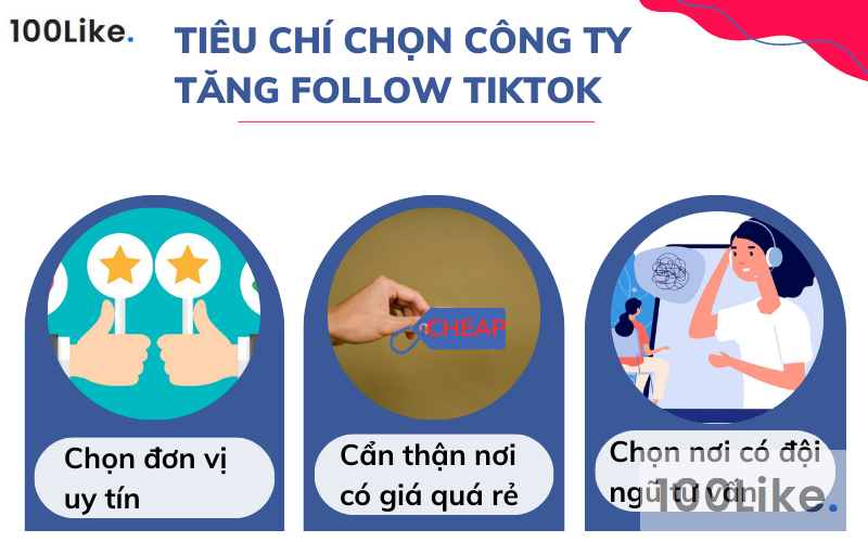 Tiêu chí chọn công ty cung cấp dịch vụ tăng Follow Tiktok