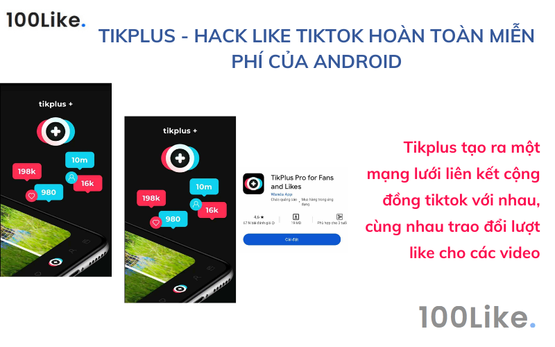 TikplusPro - Hack Like Tiktok hoàn toàn miễn phí của Android