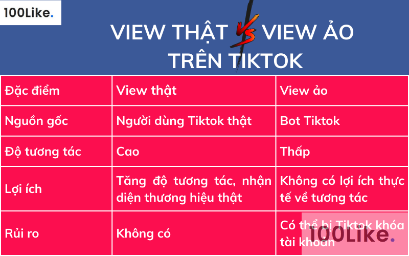 Tìm hiểu về Tăng View thật và View ảo trên Tiktok