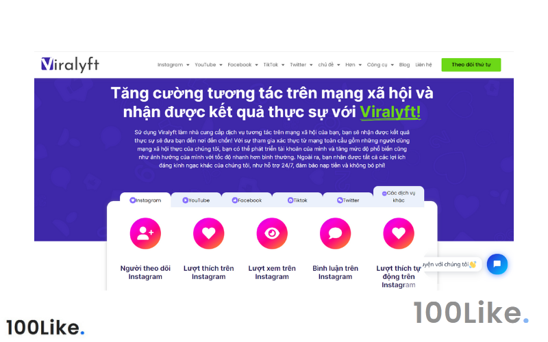 Truy cập Viralyft