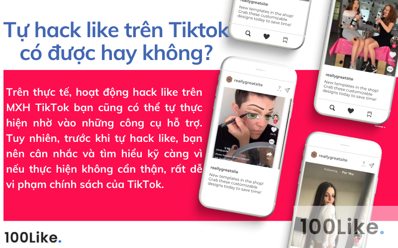 Tự Hack Like trên Tiktok có được hay không