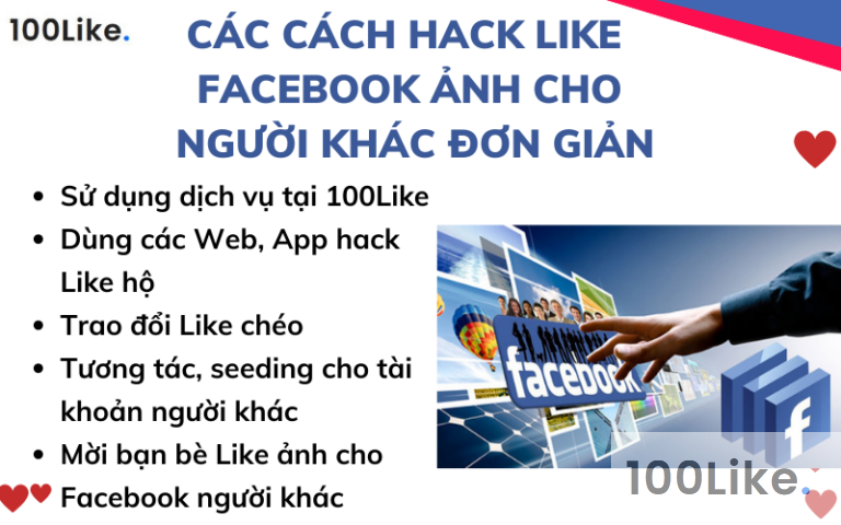 Bật mí cách hack Like Facebook ảnh cho người khác dễ dàng nhất - 100Like