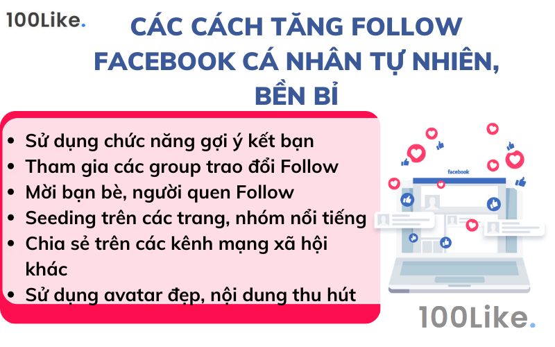 Các cách tăng Follow Facebook cá nhân tự nhiên, hiệu quả
