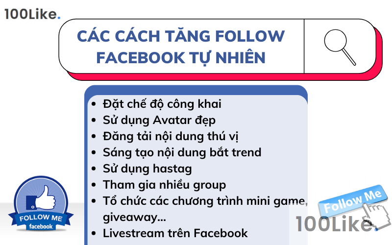 Gợi ý các cách tăng Follow Facebook tự nhiên