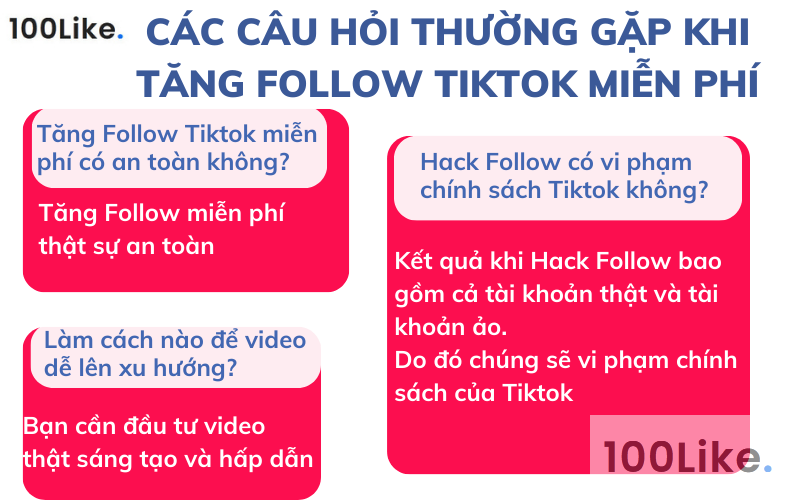 Một số câu hỏi thường gặp khi tăng Follow Tiktok miễn phí