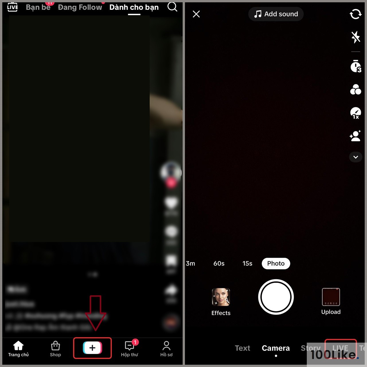 Hướng dẫn cách live trên Tiktok