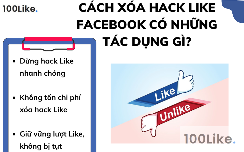 Các cách xóa Hack Like Facebook có những tác dụng gì