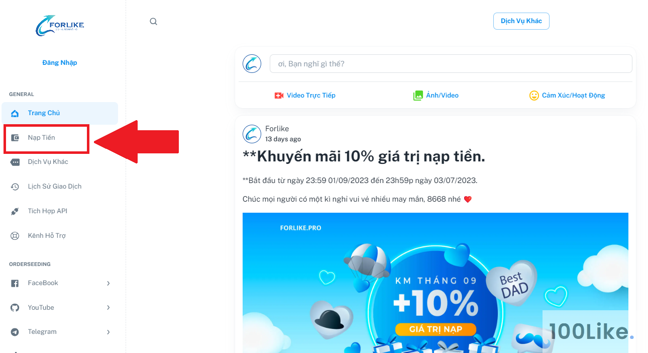 Dịch vụ của Forlike