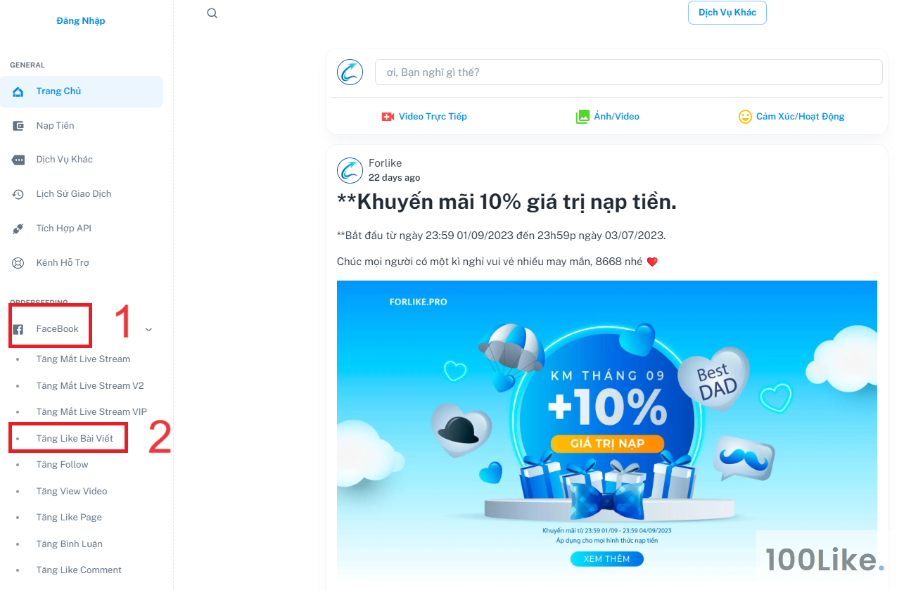 Phần mềm Hack Like Forlike