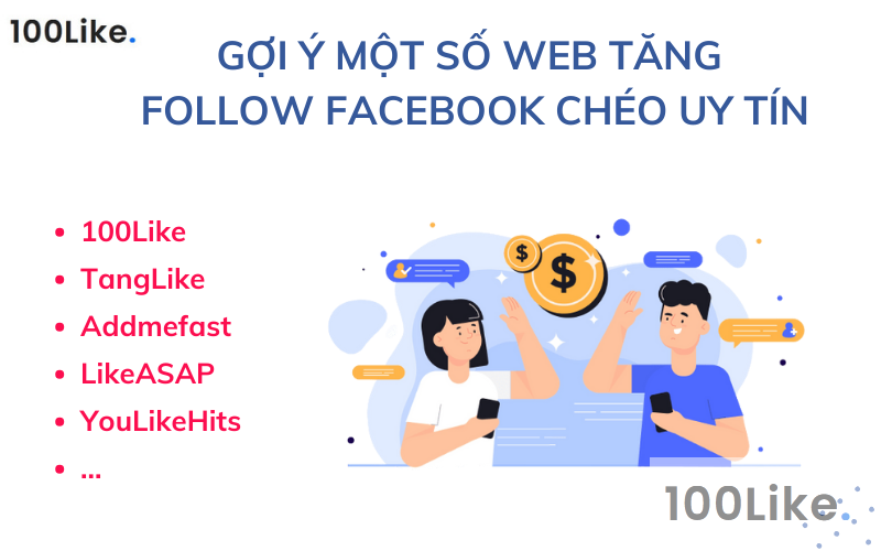 Gợi ý một số Web tăng Follow Facebook chéo uy tín